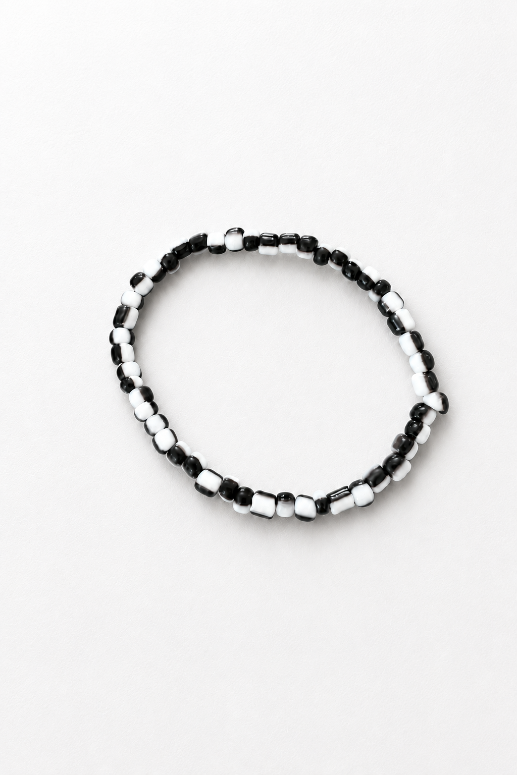 Black and White Beaded Bracelet
