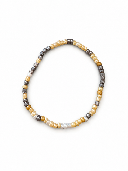 Silver & Champagne Bracelet