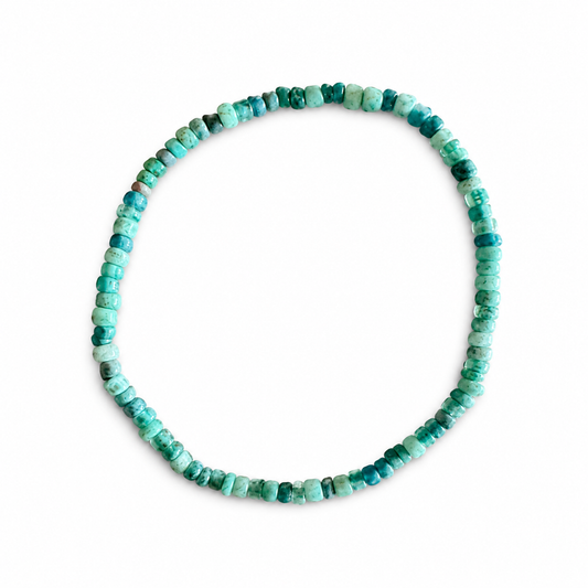 Coastal Turquoise Toned Chip Bracelet