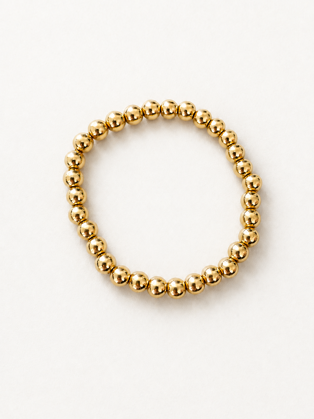 Classic Gold Tone Beaded Bracelet